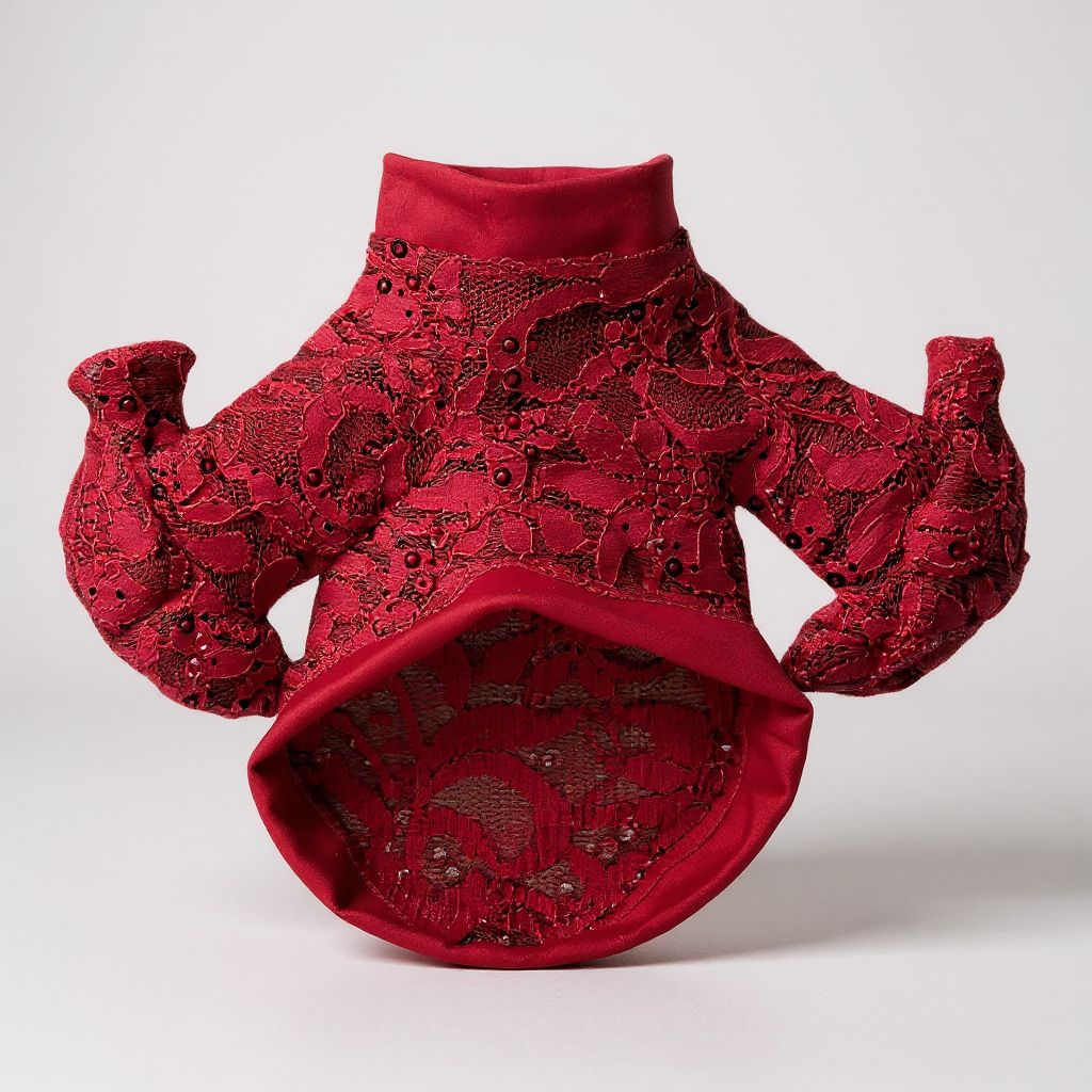 Red lace shirts